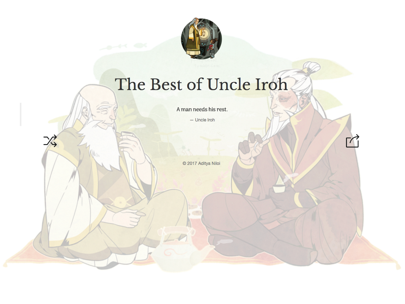 Random Quote Generator: Uncle Iroh